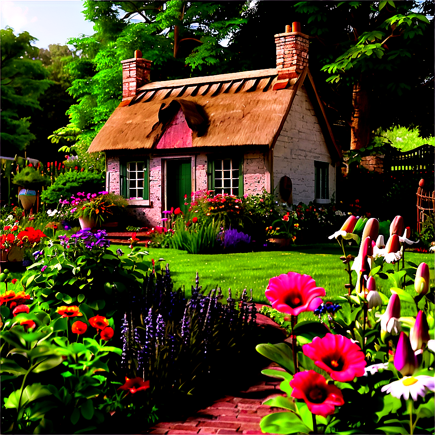 Charming Cottage Garden Png 96