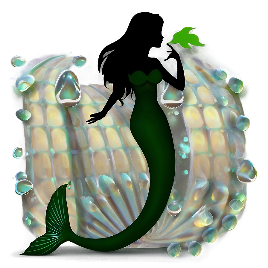 Charming Mermaid Silhouette Png 05212024