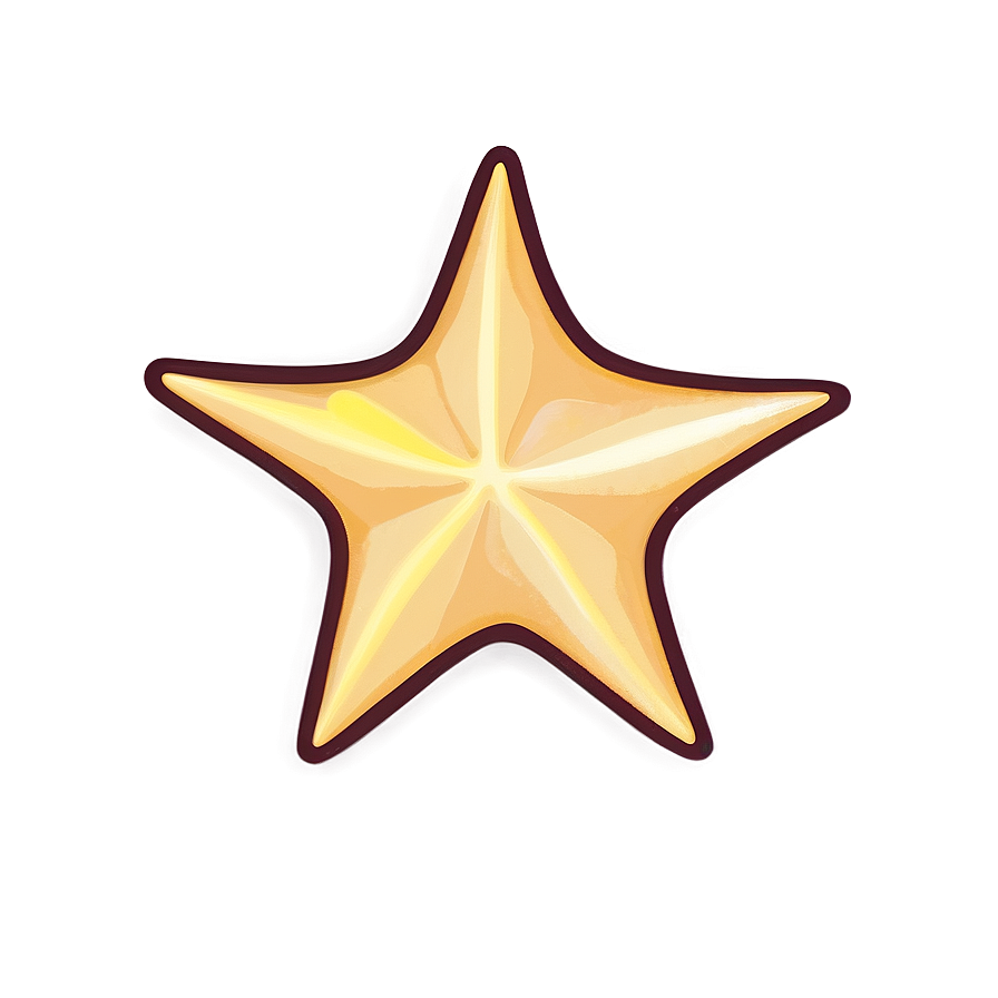 Charming Star Cartoon Png 06122024