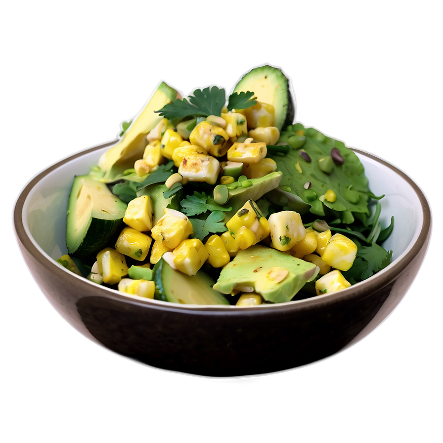 Charred Corn Avocado Salad Png Jmj