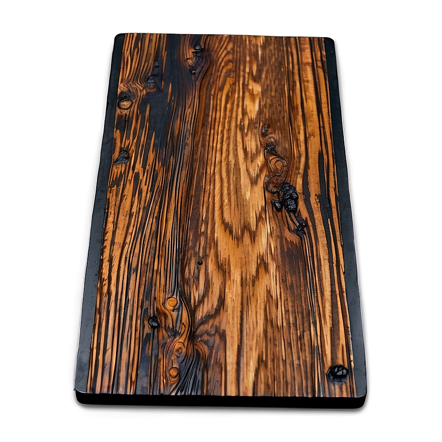 Charred Wood Board Design Png Uli28