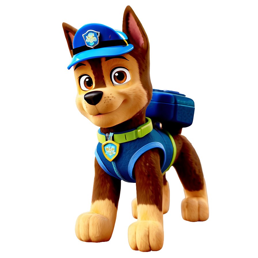 Chase In Action Paw Patrol Png 05252024