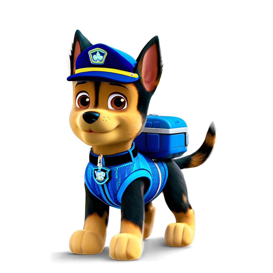 Chase In Action Paw Patrol Png 05252024