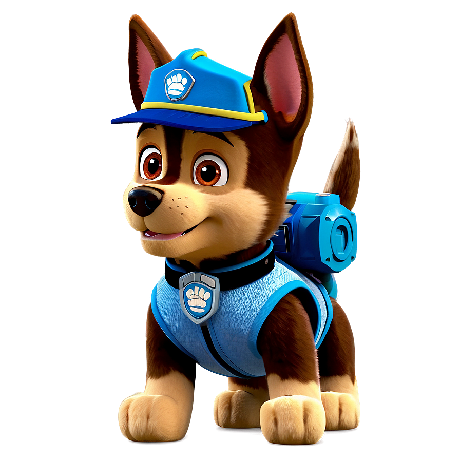 Chase Paw Patrol Character Png 05252024