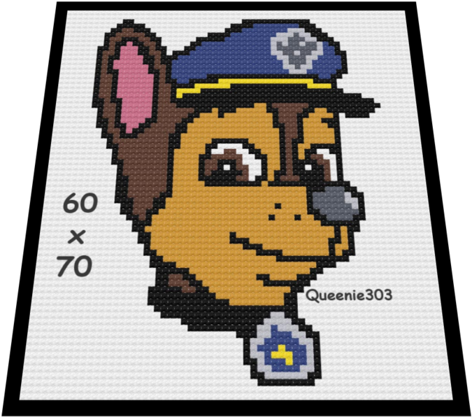 Chase Paw Patrol Pixel Art