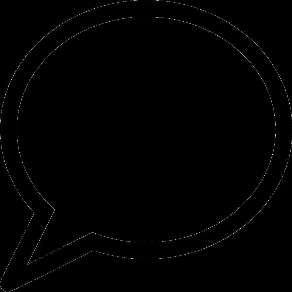 Chat Bubble Outline Graphic