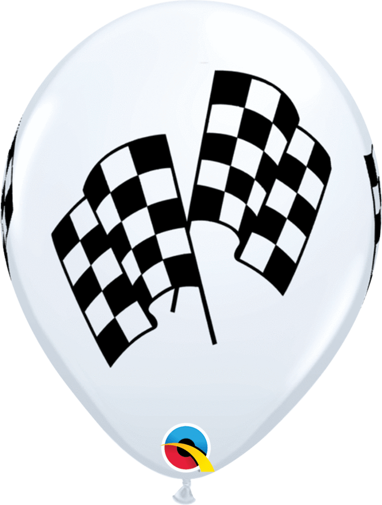 Checkered Flag Balloon Design