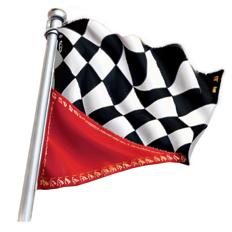 Checkered Flag Motorcycle Race Png Vop