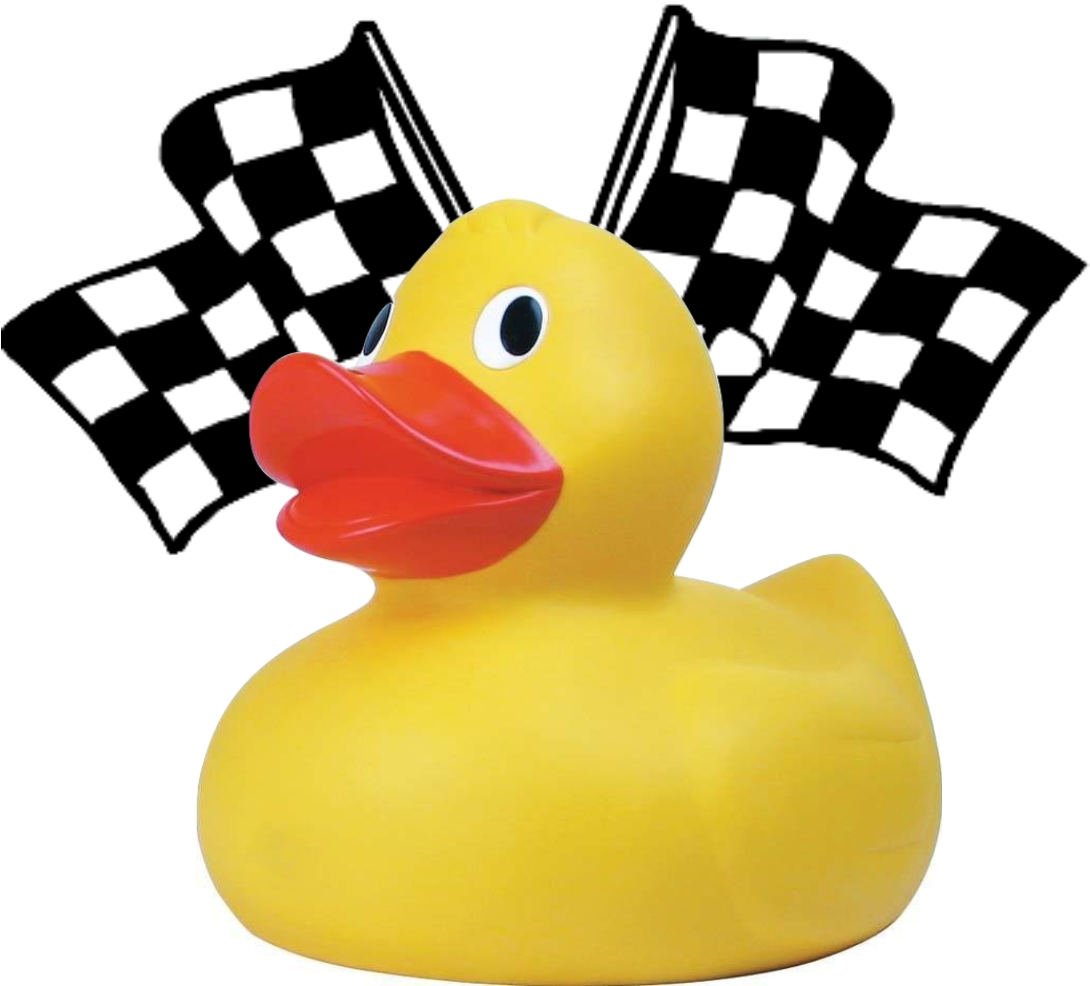 Checkered Flag Rubber Duck
