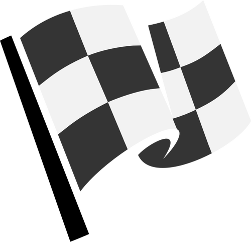 Checkered Flag Waving Icon