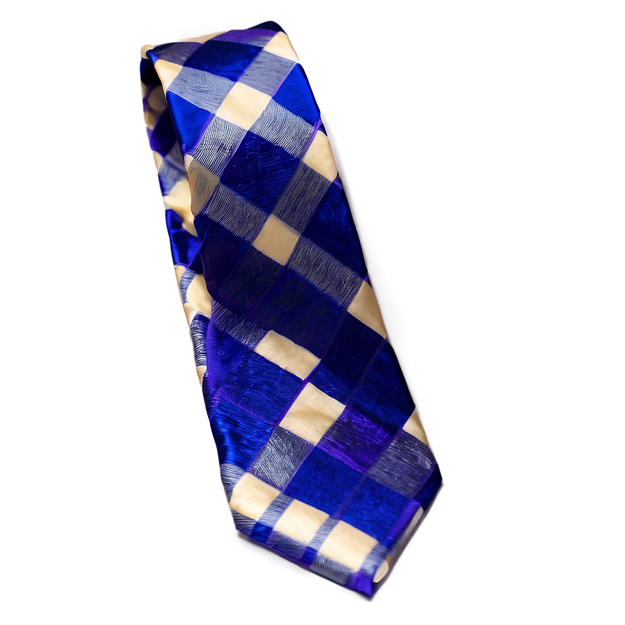 Checkered Gentleman's Tie Png 05242024