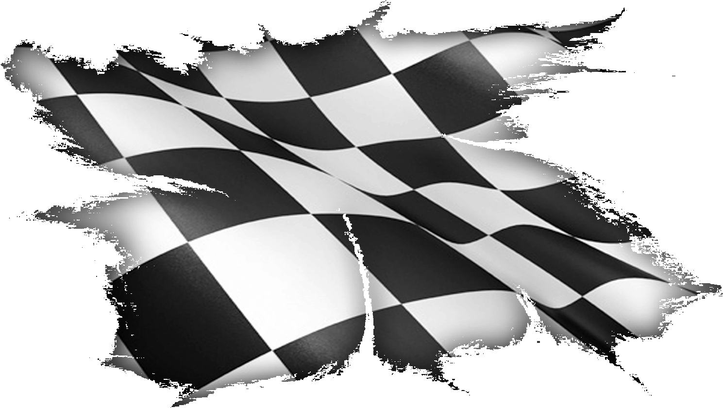 Checkered Racing Flag Waving