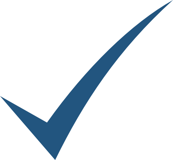 Checkmark Logo Blue Background