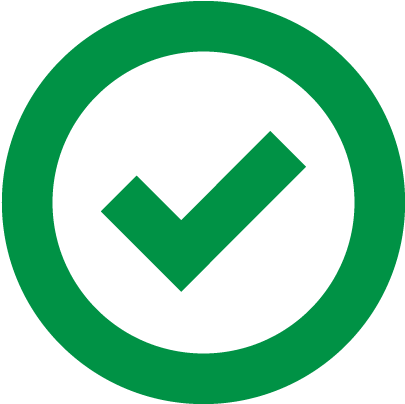 Checkmark Symbol Green Background