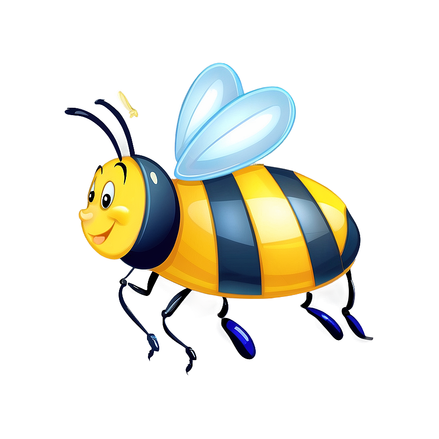 Cheerful Bee Artwork Png Vfn88