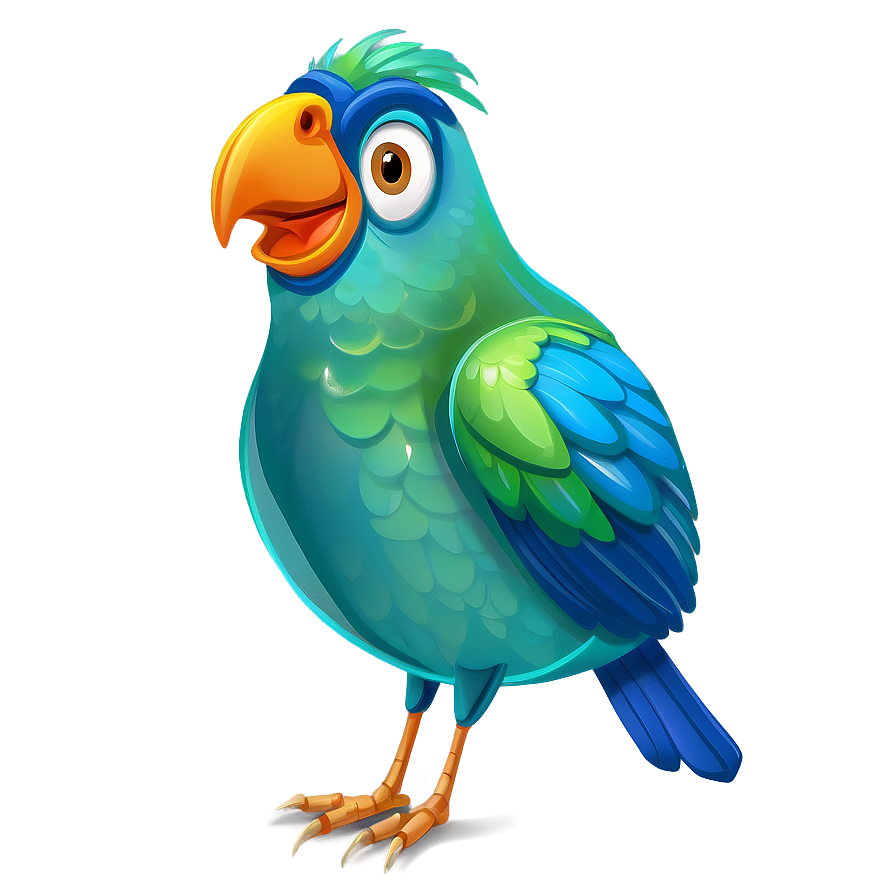 Cheerful Cartoon Bird Png Yng52