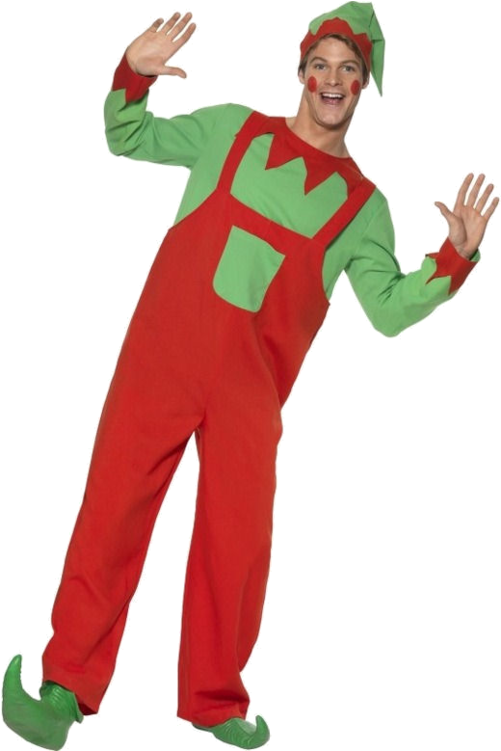 Cheerful Elf Costume Pose