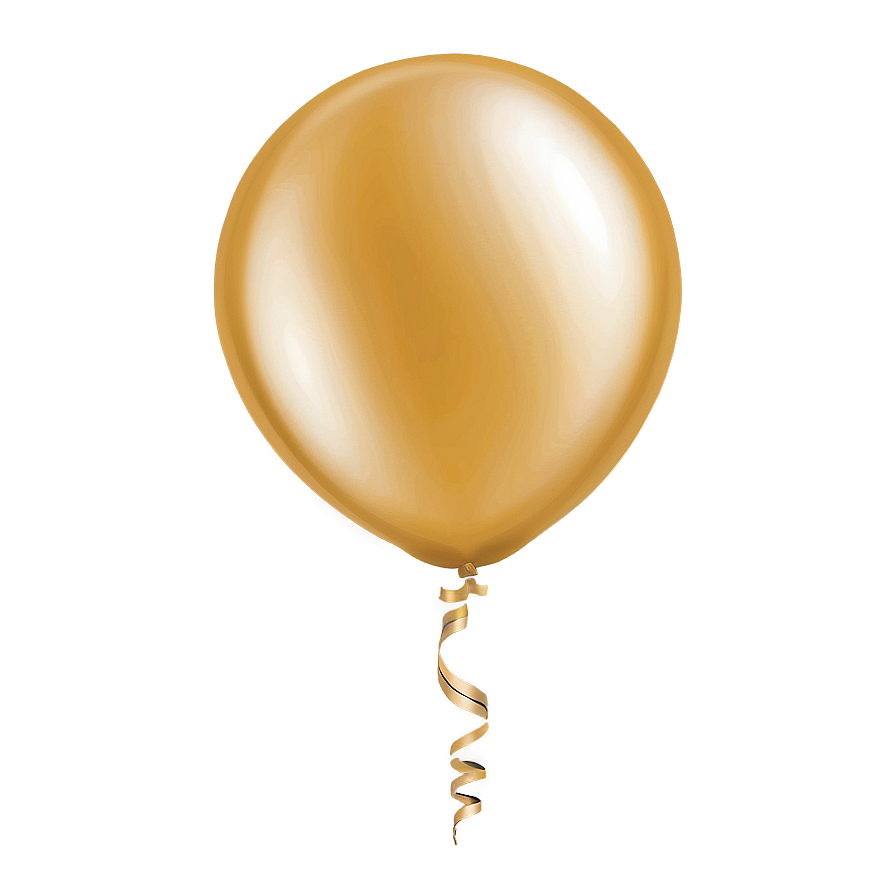 Cheerful Gold Balloon Png 59