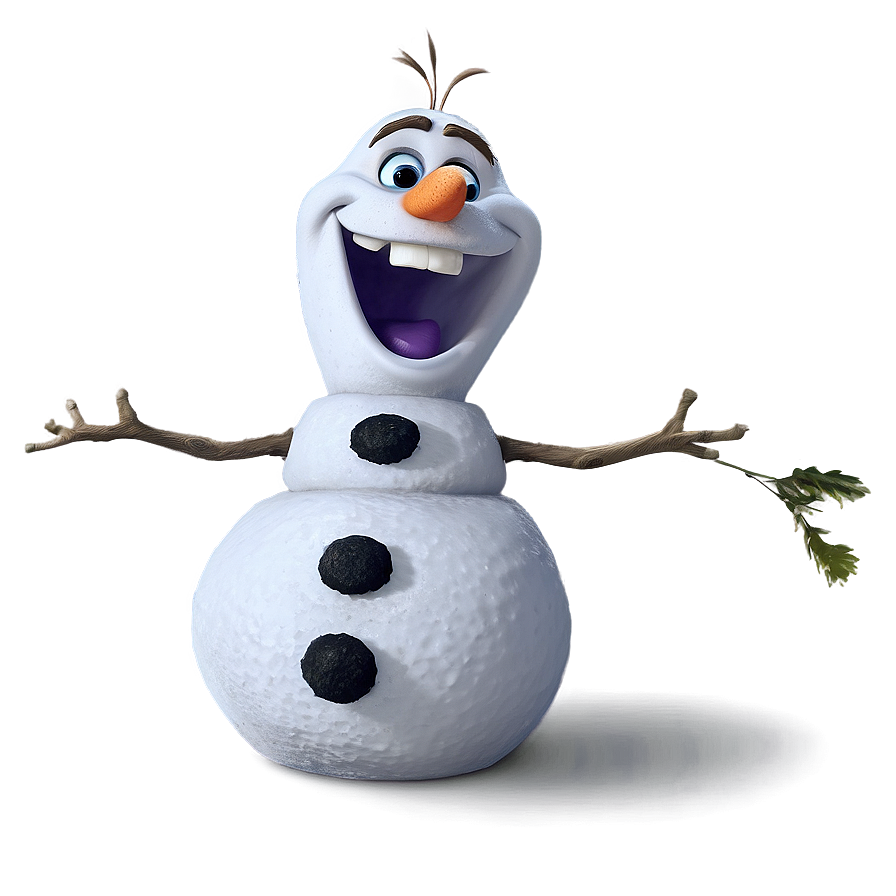 Cheerful Olaf Pose Png 45