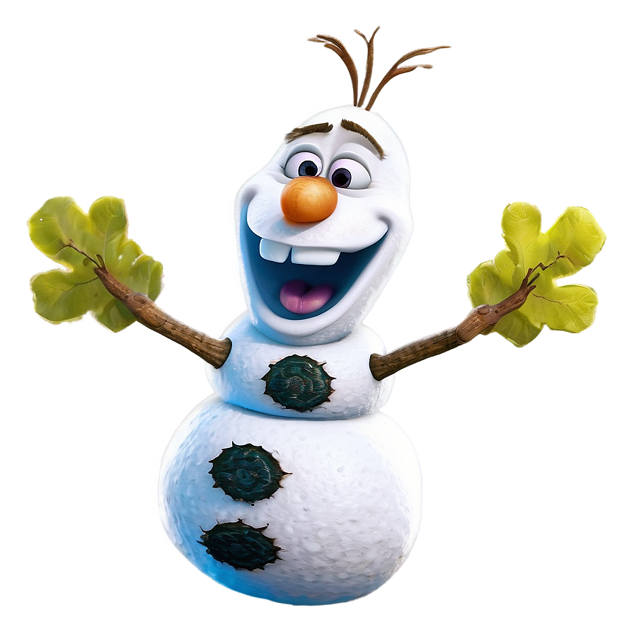 Cheerful Olaf Pose Png Wdj10