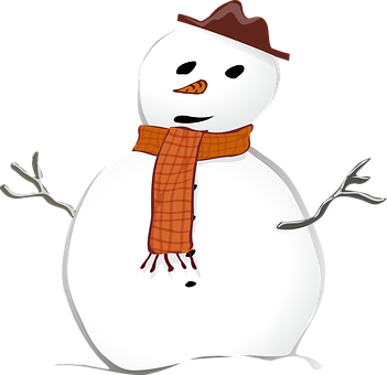 Cheerful Snowman Cartoon