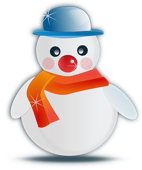 Cheerful Snowman Illustration