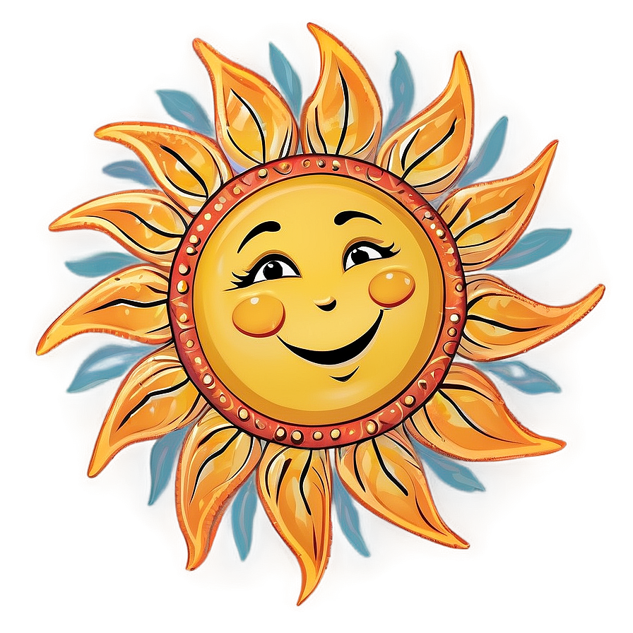 Cheerful Sun Graphic Png 27