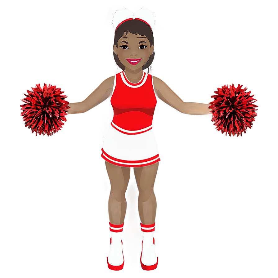 Cheerleader With Pom Poms Png Gun96