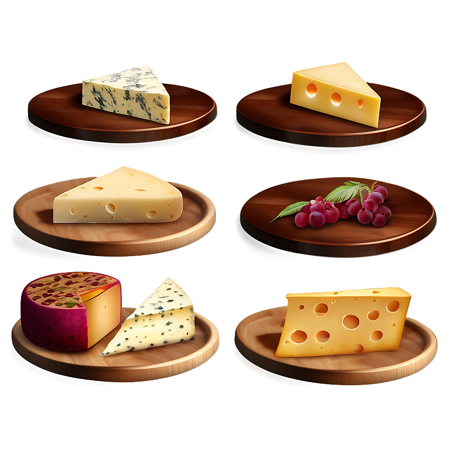 Cheese Plates Collection Png Ckc