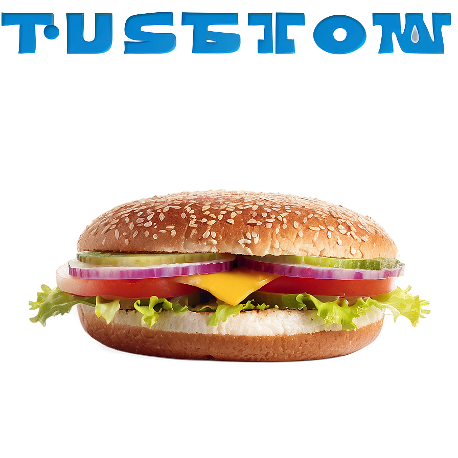 Cheeseburger On Sesame Bun Png Jgb14