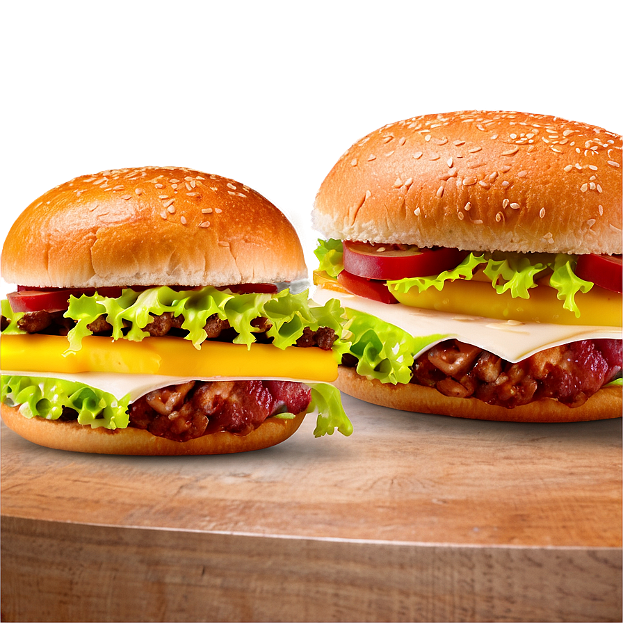 Cheeseburger Slider Mini Png Vct85