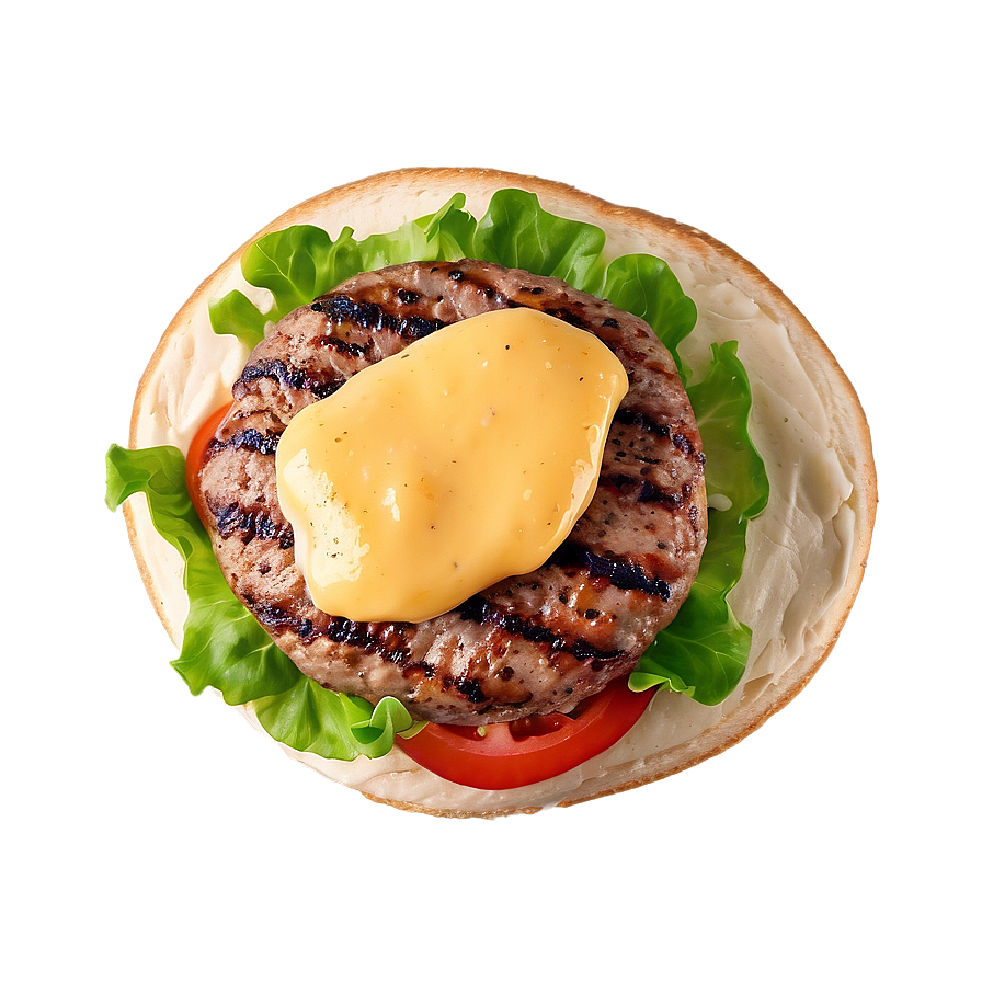 Cheeseburger With Aioli Spread Png 16