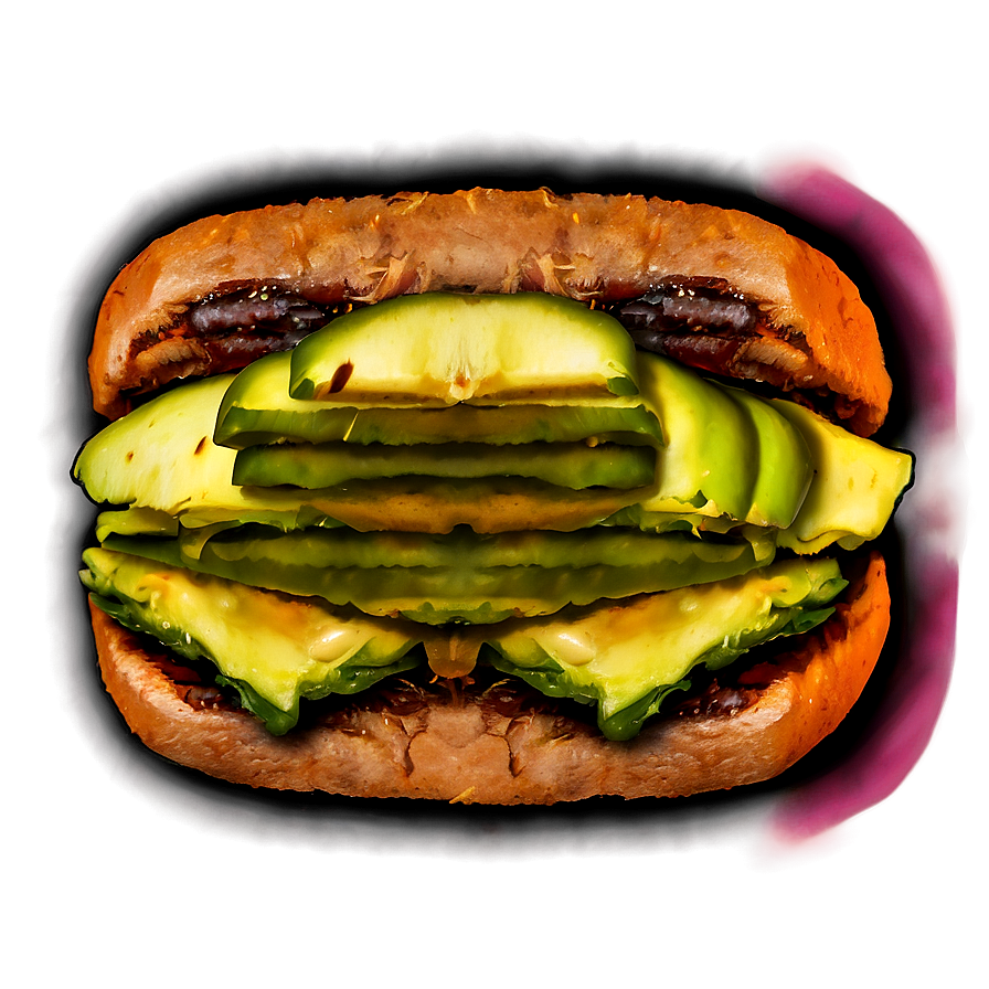 Cheeseburger With Avocado Png 30