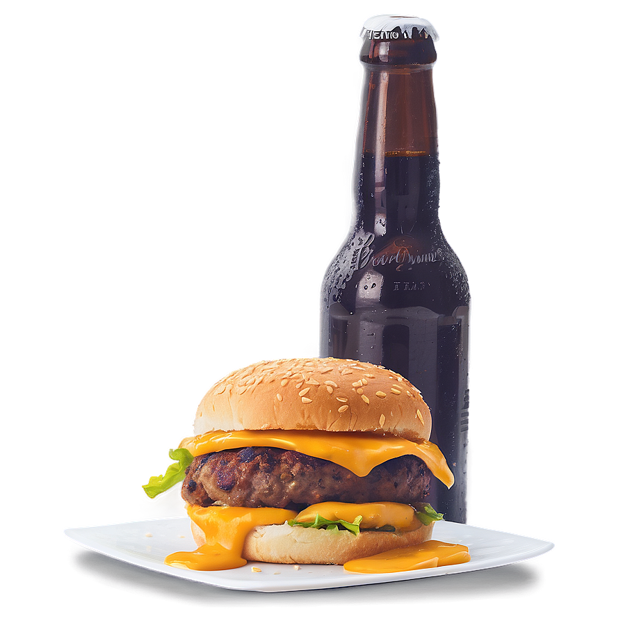 Cheeseburger With Beer Cheese Png Hwr