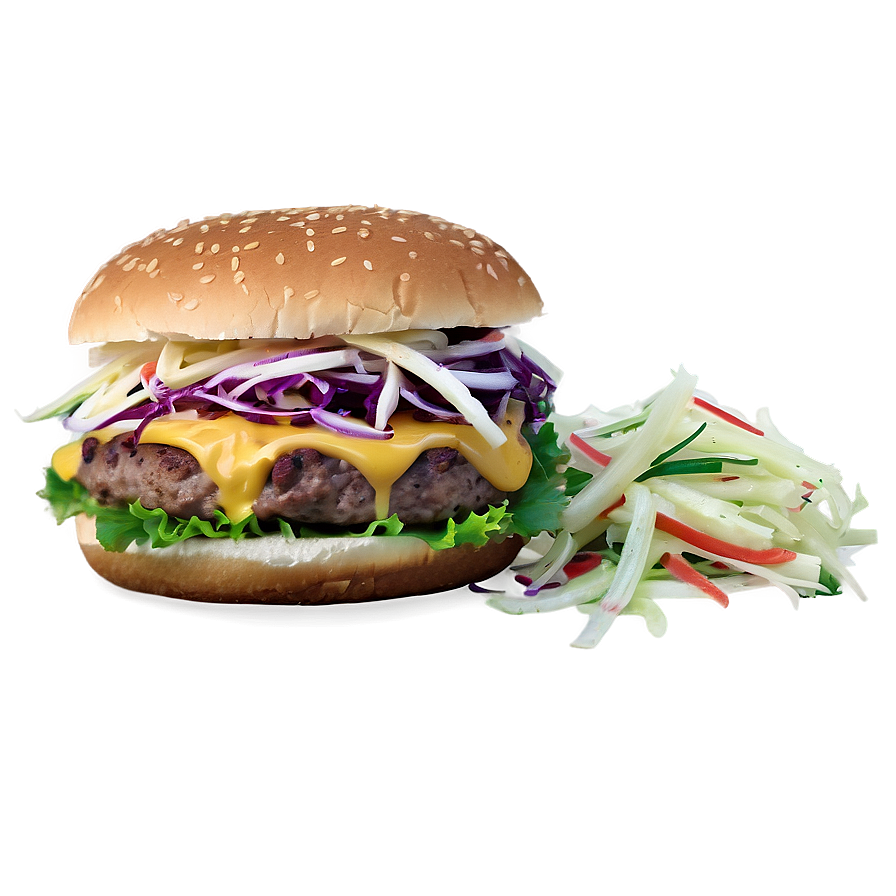 Cheeseburger With Coleslaw Png 71