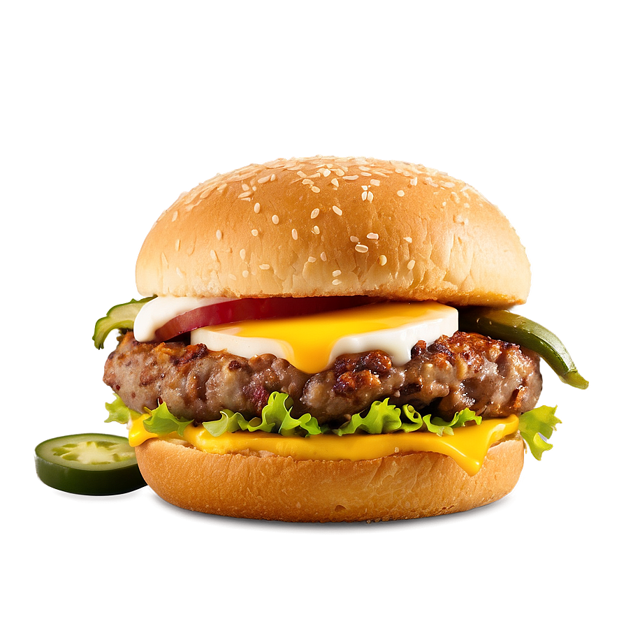 Cheeseburger With Jalapeno Popper Png 53