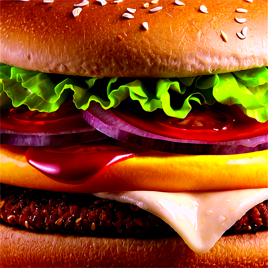 Cheeseburger With Ketchup Png 30