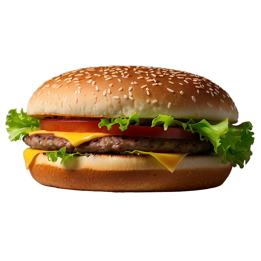 Cheeseburger With Lettuce Png Okk