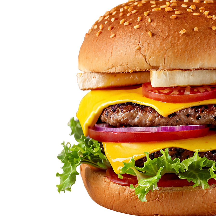 Cheeseburger With Mustard Png Tnc22