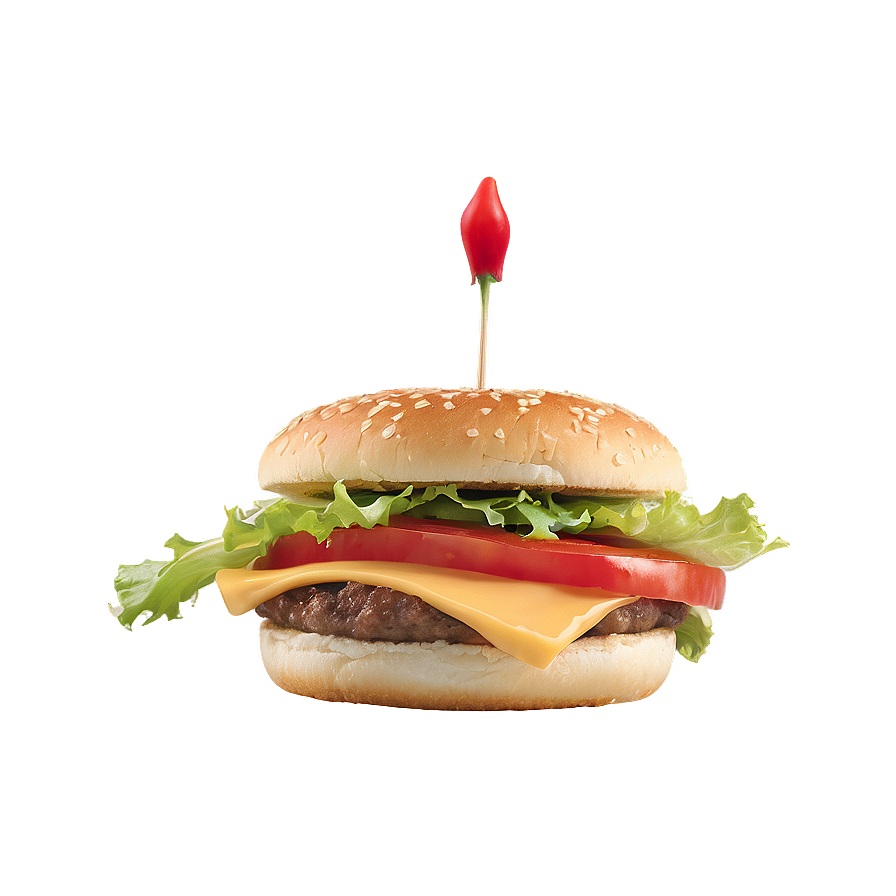 Cheeseburger With Pepper Jack Png 8