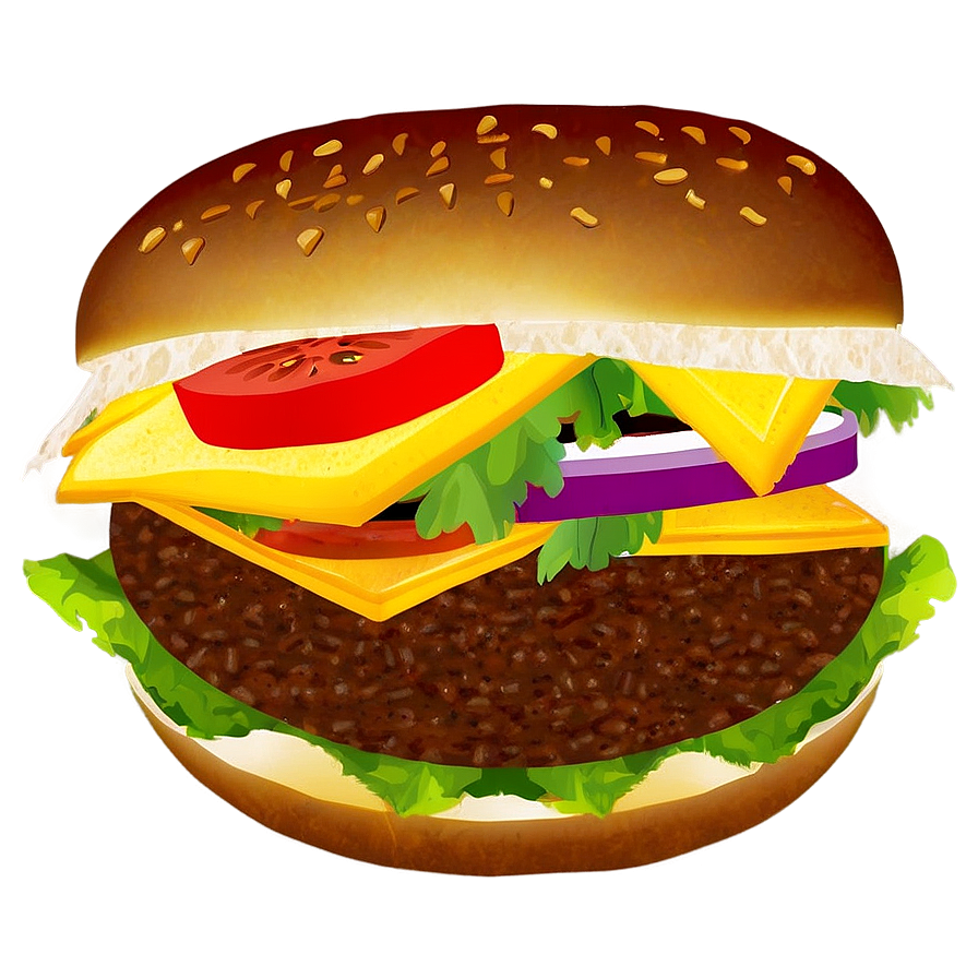 Cheeseburger With Tomato Png 05242024