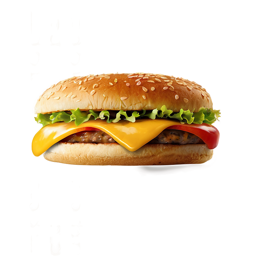 Cheeseburger With Tomato Png 16