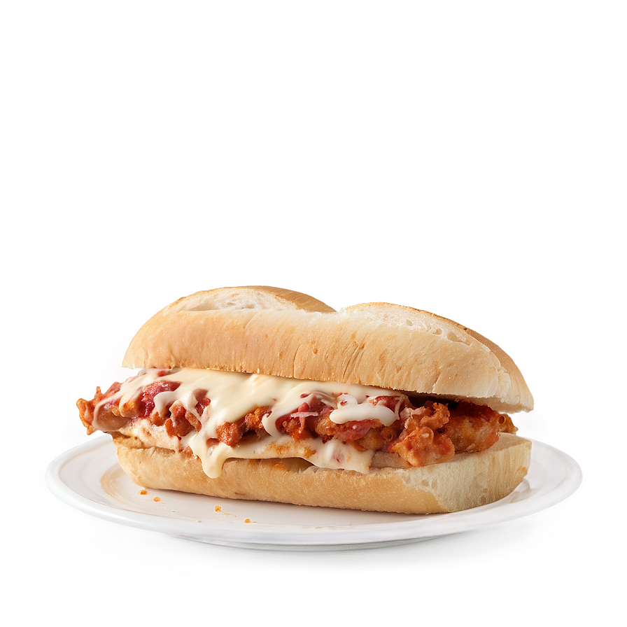 Cheesy Chicken Parmesan Sandwich Png Vkn43