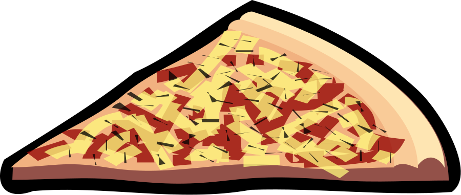 Cheesy Pizza Slice Graphic