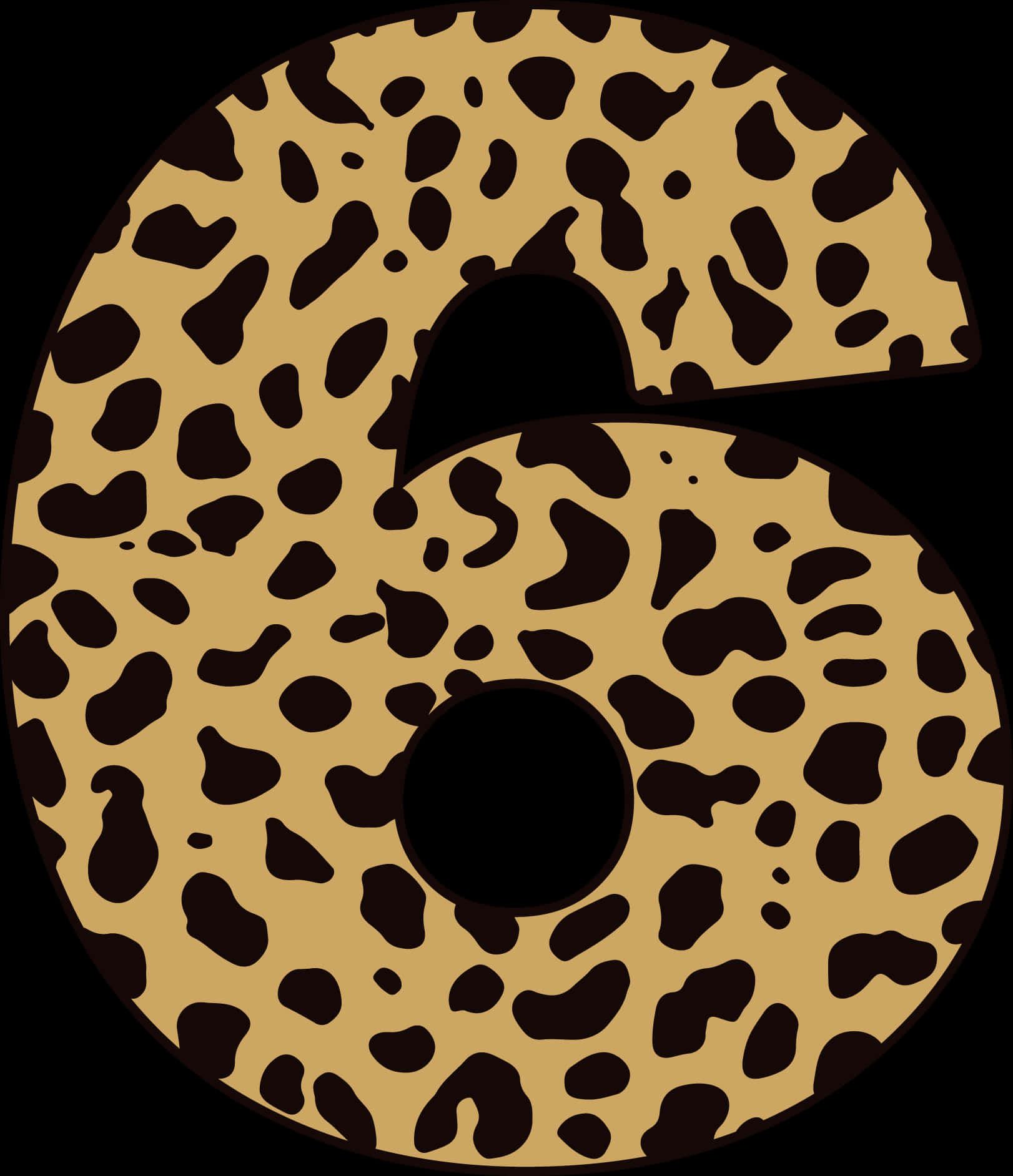 Cheetah Print Letter C