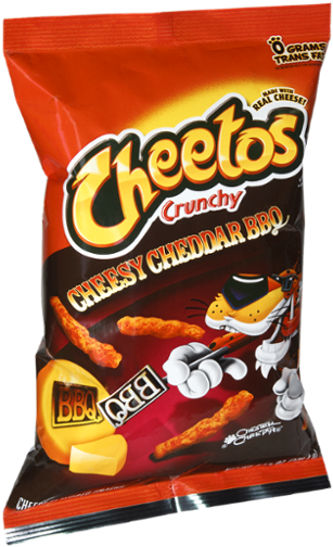 Cheetos Crunchy Cheesy Cheddar B B Q Package