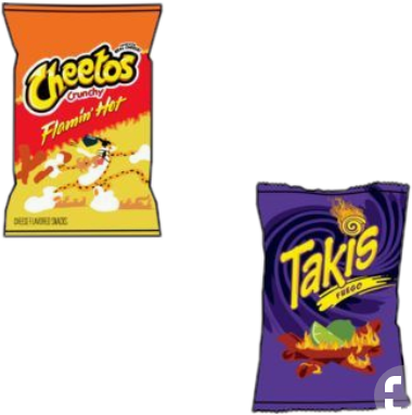 Cheetosand Takis Snack Comparison