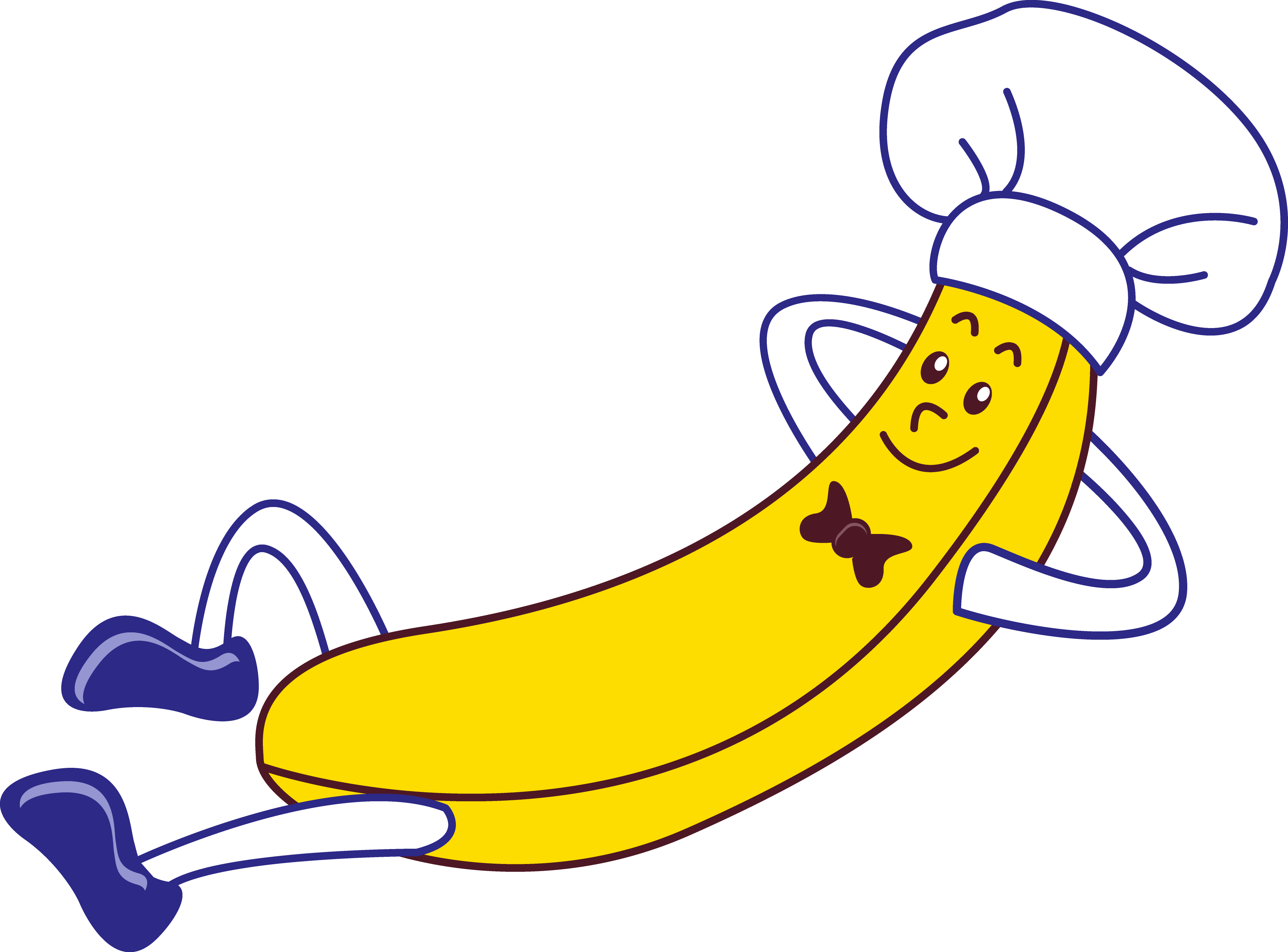 Chef Banana Cartoon Character