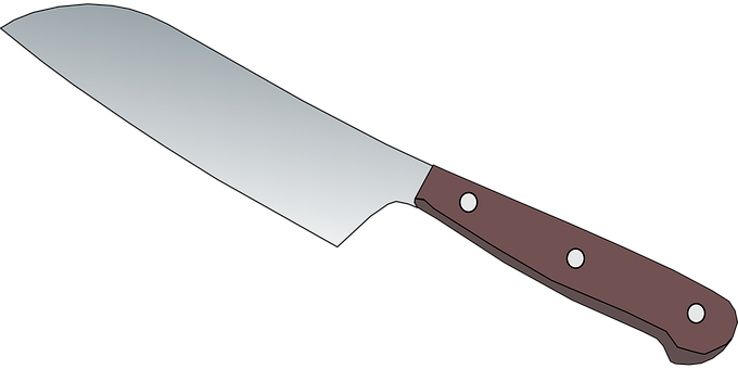 Chef Knife Vector Illustration