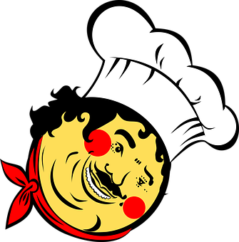 Chef_ Moon_ Face_ Vector_ Art